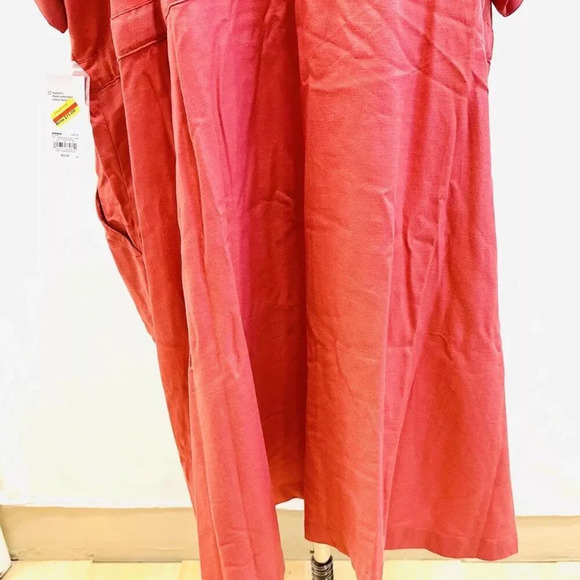 NWT CROFT & BARROW Women Short Sleeve Pullover Collared Draw String Dress Sz 4X - Picture 10 of 12